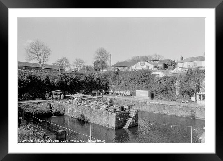 Charlestown Port, Cornwall Framed Mounted Print by Stephen Young