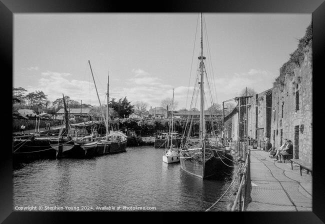 Charlestown, Cornwall, UK Framed Print by Stephen Young