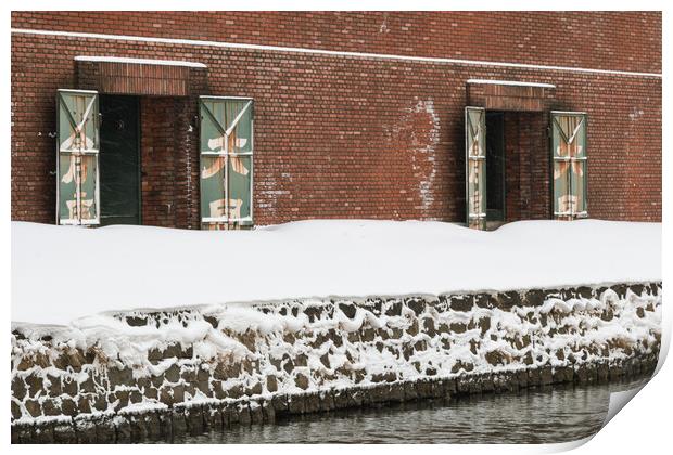 Otaru Canal Print by Alex Fukuda