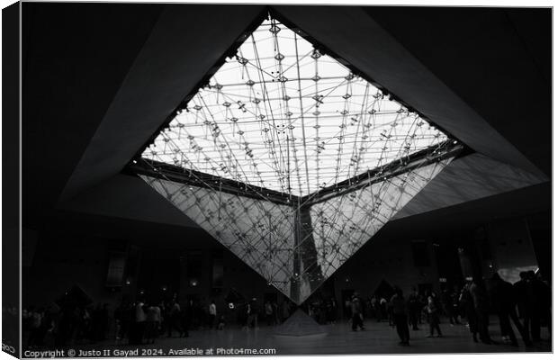 The Louvre Museum Canvas Print by Justo II Gayad
