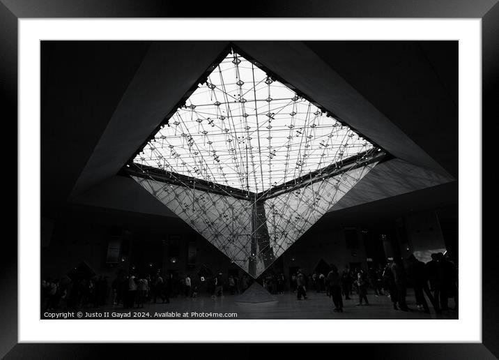 The Louvre Museum Framed Mounted Print by Justo II Gayad
