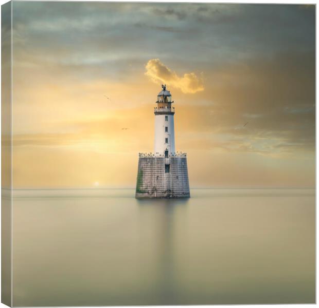 Golden Sunrise over Rattray Lighthouse  Canvas Print by Anthony McGeever
