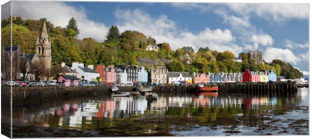 Tobermory Reflections Canvas Print by Karl Oparka