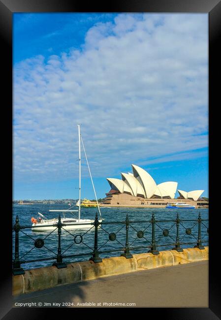 Sydney Harbour Opera House  Framed Print by Jim Key