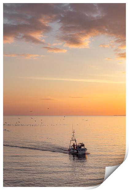 Fishing Boat Print by Matthew Grey