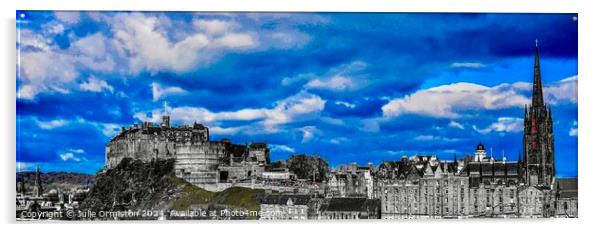 Edinburgh. Acrylic by Julie Ormiston