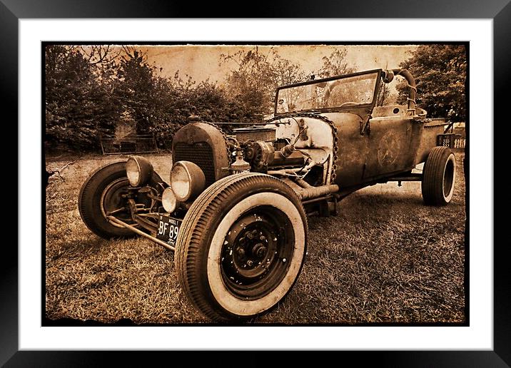 The Model T Ford With Attitude. Framed Mounted Print by Marie Castagnoli