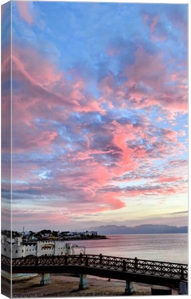 Spectacular pink clouds Canvas Print by Robert Galvin-Oliphant