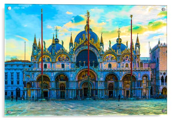 Basilica San Marco Acrylic by Chris Lord
