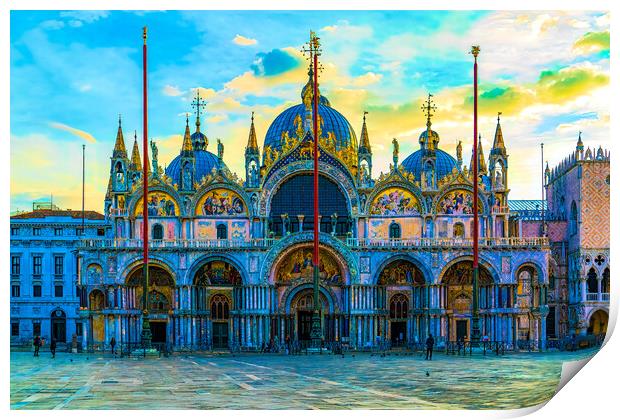 Basilica San Marco Print by Chris Lord