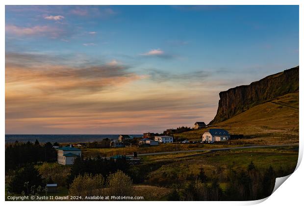 Vik Iceland Print by Justo II Gayad