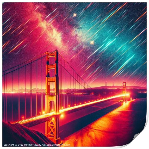 GOLDEN GATE BRIDGE 3 Print by OTIS PORRITT