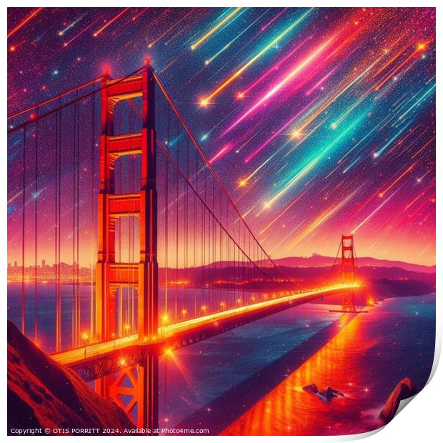 GOLDEN GATE BRIDGE 6 Print by OTIS PORRITT