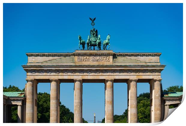 Brandenburg Gate, a monument in Berlin, Germany Print by Chun Ju Wu