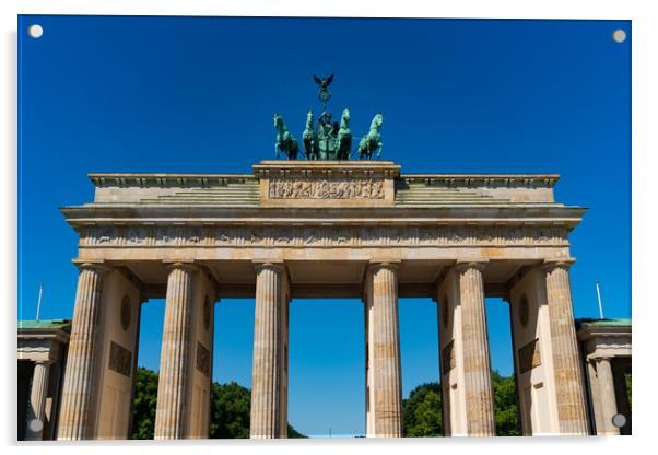 Brandenburg Gate, a monument in Berlin, Germany Acrylic by Chun Ju Wu
