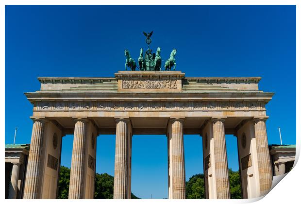 Brandenburg Gate, a monument in Berlin, Germany Print by Chun Ju Wu