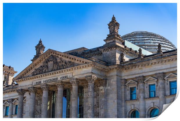 Reichstag Building, a legislative government building in Berlin, Germany Print by Chun Ju Wu
