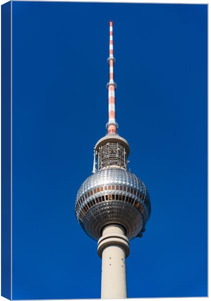 Fernsehturm Berlin, the Television Tower in Berlin, Germany Canvas Print by Chun Ju Wu