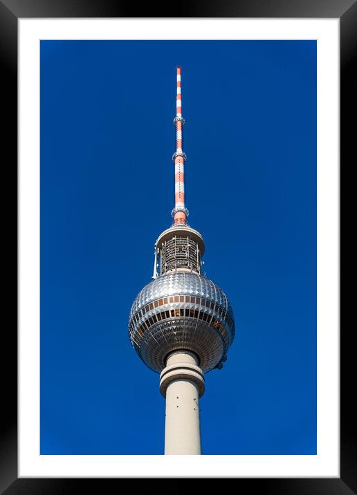 Fernsehturm Berlin, the Television Tower in Berlin, Germany Framed Mounted Print by Chun Ju Wu