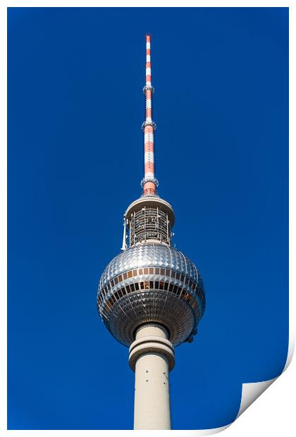 Fernsehturm Berlin, the Television Tower in Berlin, Germany Print by Chun Ju Wu