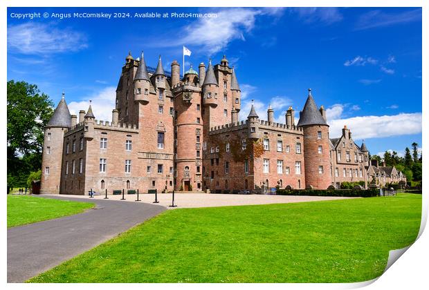 Glamis Castle, County of Angus, Scotland Print by Angus McComiskey