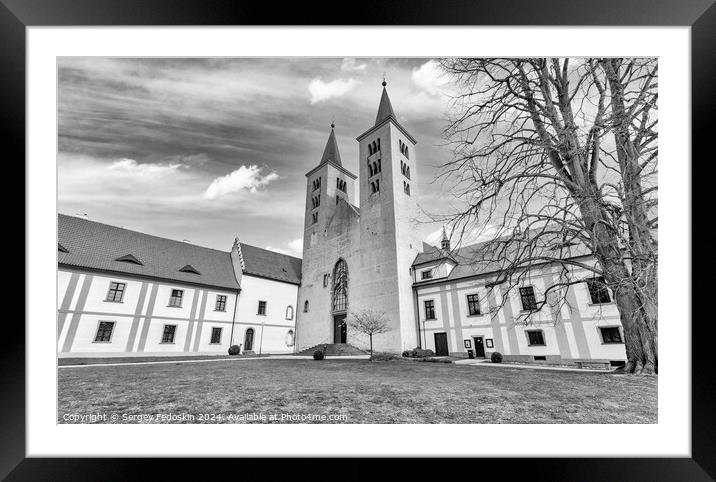 Premonstratensian Monastery from 12th century. Framed Mounted Print by Sergey Fedoskin