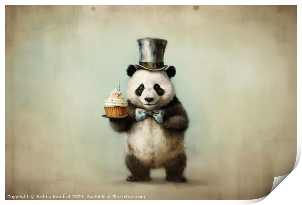 Cupcake Print by Joshua Kundrat