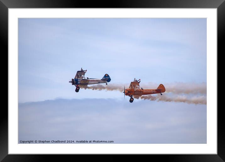 Wing walkers Framed Mounted Print by Stephen Chadbond