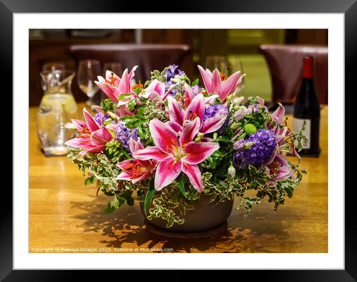 Table decoration Framed Mounted Print by Ironbridge Images