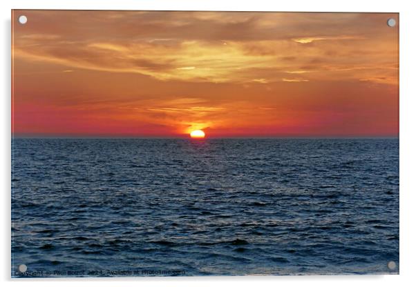 Sunset at Choklaka beach, Patmos 3 Acrylic by Paul Boizot