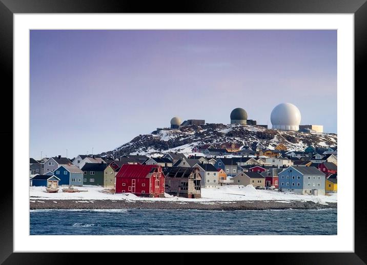 Vardo and Globus Radar Norway Framed Mounted Print by Martyn Arnold