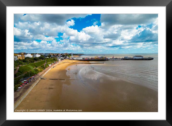 Clacton pier Framed Mounted Print by JAMES UMNEY