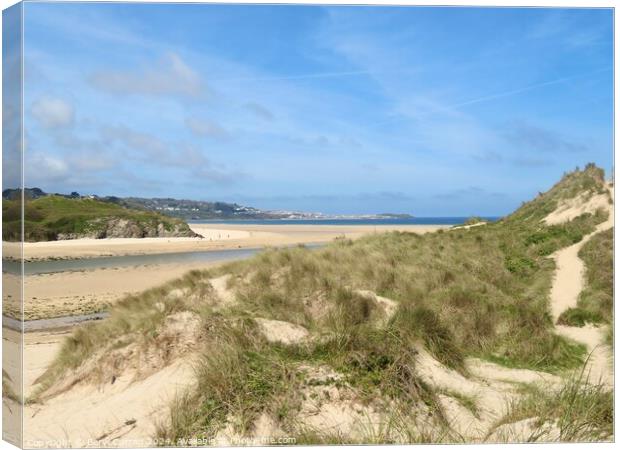 Hayle Towans Canvas Print by Beryl Curran