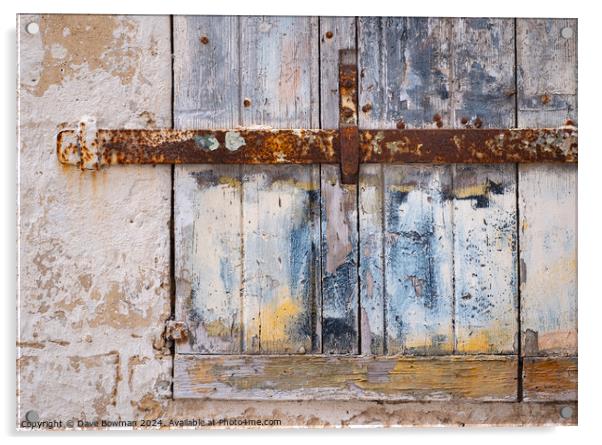 Rustic Window Shutter Acrylic by Dave Bowman