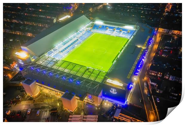 Goodison Park Print by Apollo Aerial Photography