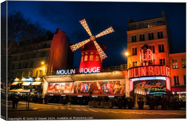 Moulin Rouge Canvas Print by Justo II Gayad