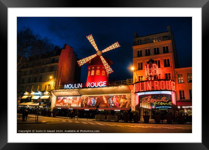 Moulin Rouge Framed Mounted Print by Justo II Gayad