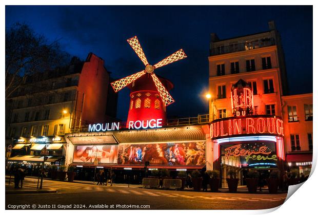 Moulin Rouge Print by Justo II Gayad