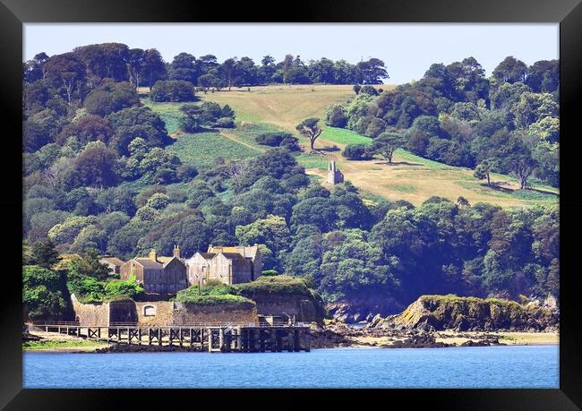 Drake's Island, Plymouth Hoe Framed Print by Bryan 4Pics