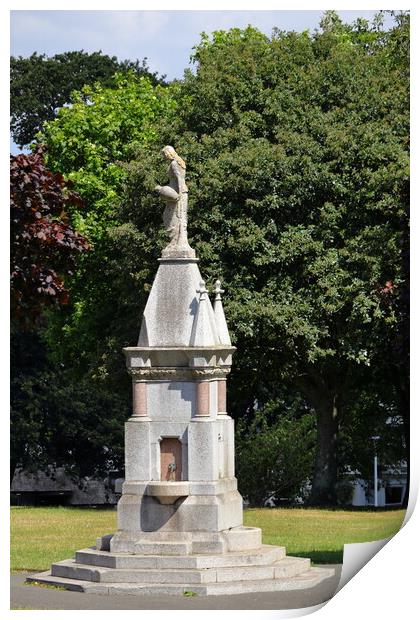 Drinking Fountain Print by Bryan 4Pics