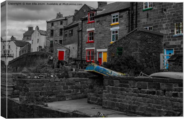 Staithes 2 Canvas Print by Ron Ella