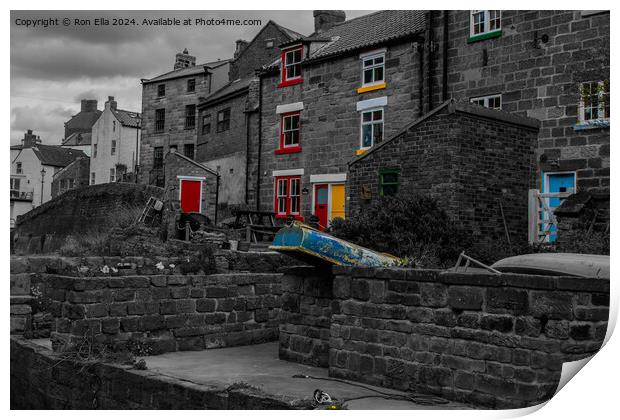 Staithes 2 Print by Ron Ella