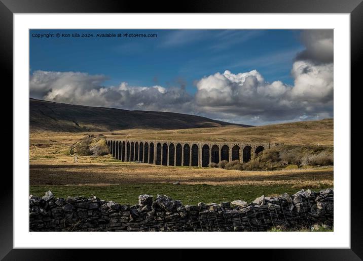 The VIew of Ribblehead  Framed Mounted Print by Ron Ella