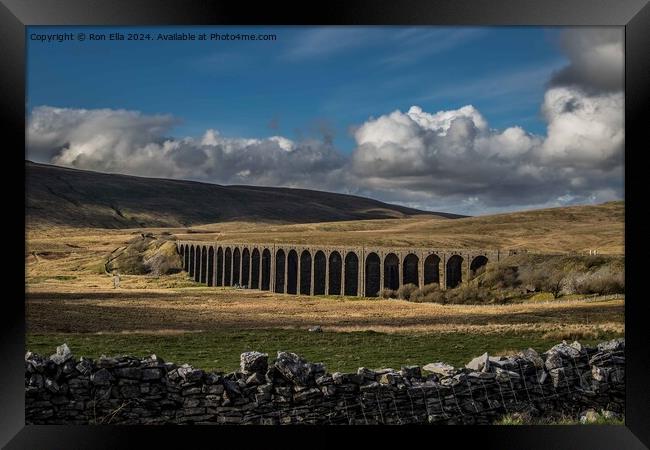 The VIew of Ribblehead  Framed Print by Ron Ella