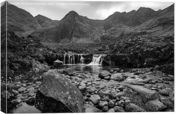 Fairy Pools on the Isle of Skye, Scotland Canvas Print by Howard Kennedy