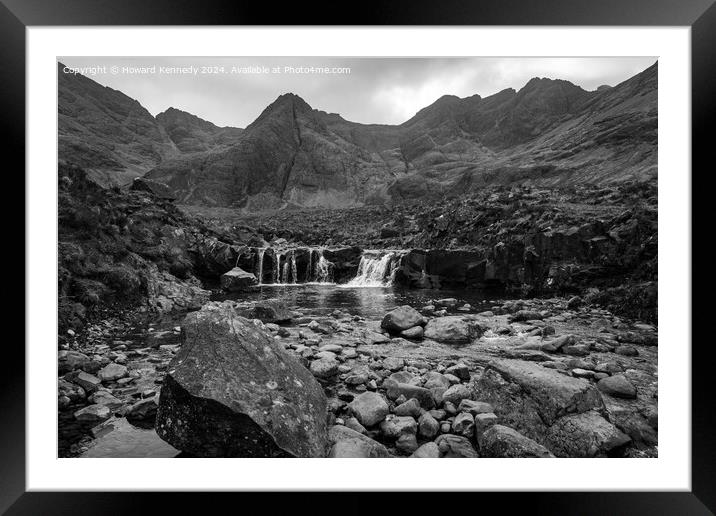 Fairy Pools on the Isle of Skye, Scotland Framed Mounted Print by Howard Kennedy