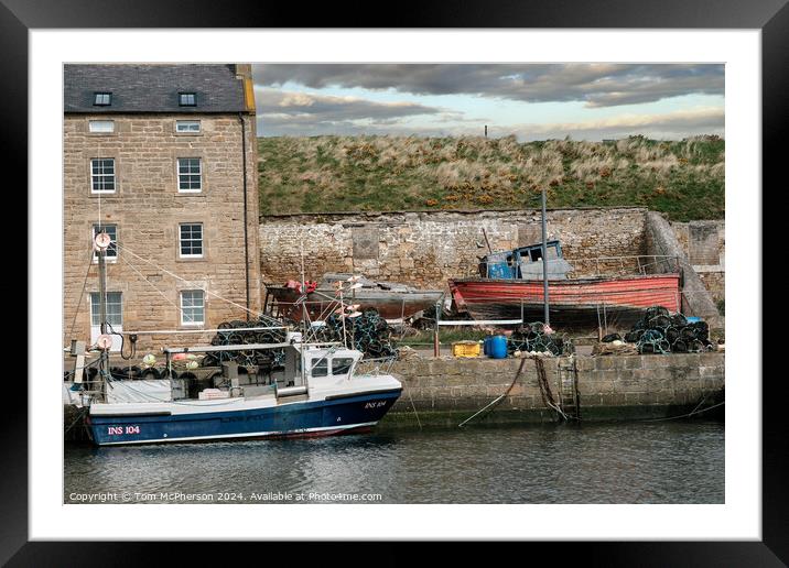 Burghead Harbour View Framed Mounted Print by Tom McPherson