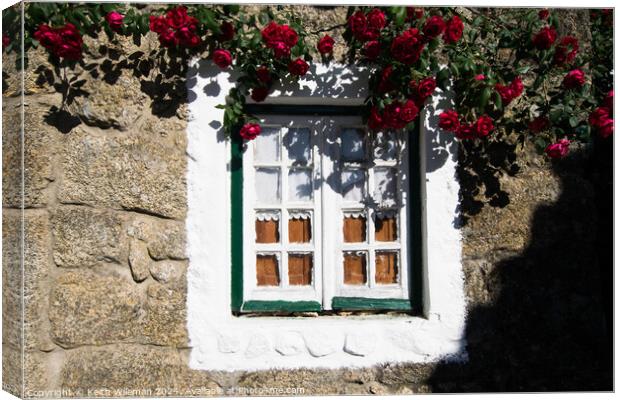 Cottage window Canvas Print by Keith Wileman