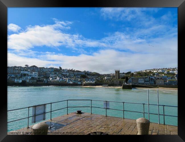 End of the Pier St Ives Cornwall  Framed Print by Beryl Curran