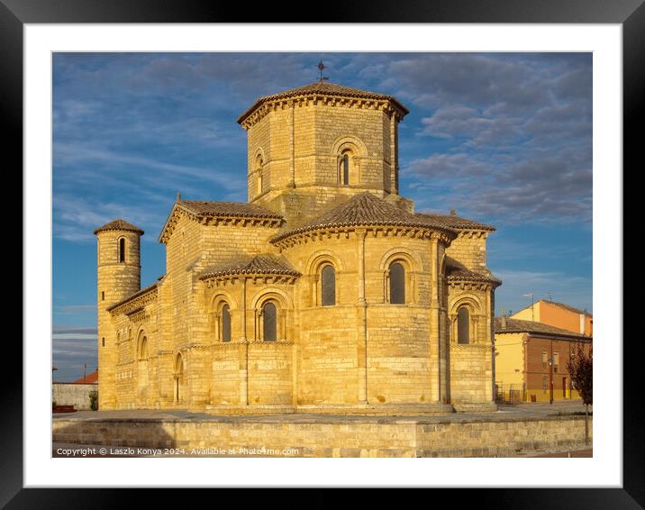 Church of San Martin - Fromista Framed Mounted Print by Laszlo Konya